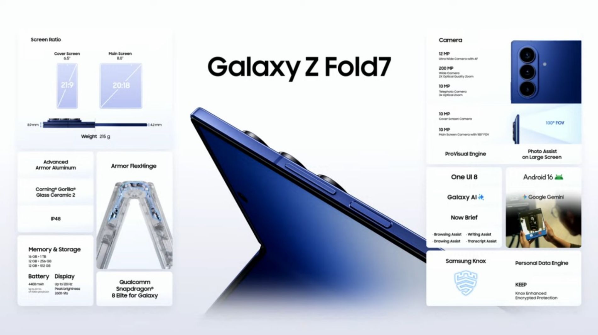 Hình ảnh cho danh mục Thông số Samsung Galaxy Z Fold 7: Siêu phẩm màn hình gập xứng đáng lên đời ngay!